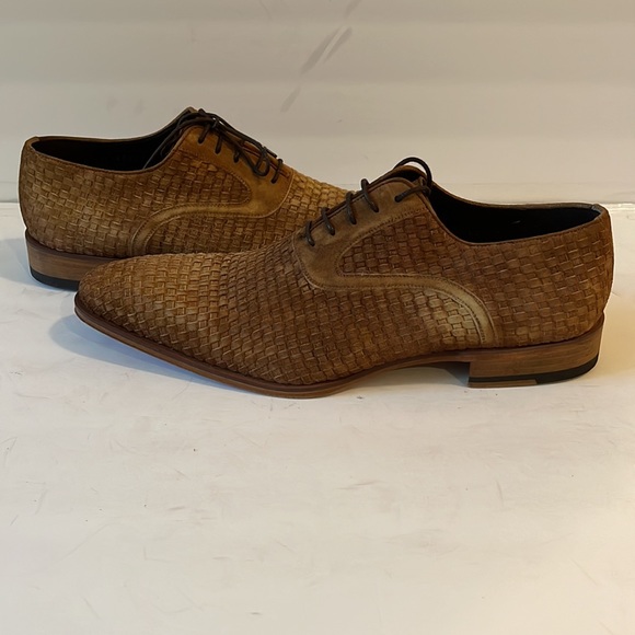 Magnanni Shoes Magnanni High Quality Basket Woven Suede Oxfords New